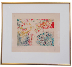 Asger Jorn, Confrontation Sans Front, Lithograph, 1972
