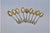 Coffee Spoons in Gilded Silver and Embossed Scrolls, Set of 9 For Sale - Image 3 of 6