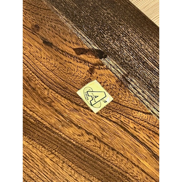 Wood Set of Vintage Mid-Century Modern Serving Trays For Sale - Image 7 of 8