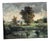 French Artist, Pond and Countryside, 1890s, Oil Painting on Canvas For Sale