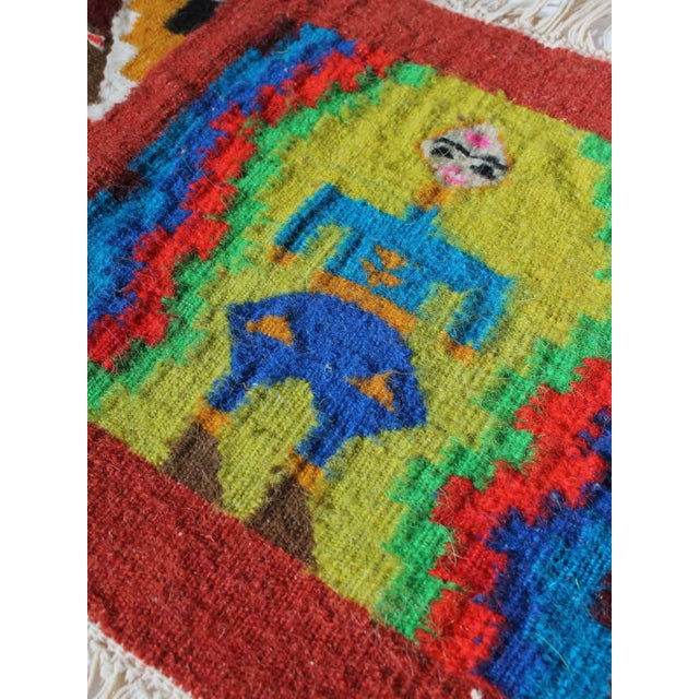 Hand-Woven Rug, Tunisia, 1960s For Sale - Image 3 of 8