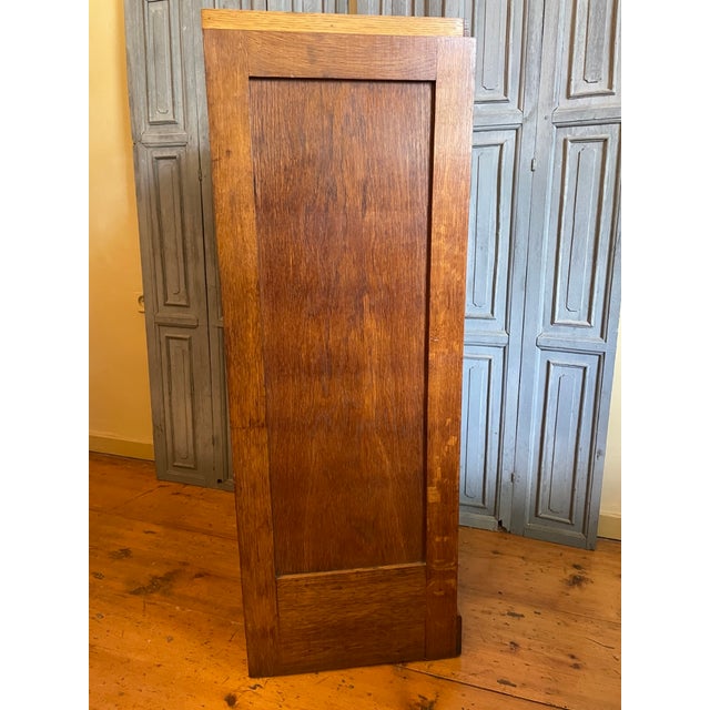 French Art Deco Roller Shutter Filing Cabinet, 1930s For Sale - Image 9 of 15