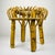 Wood Vintage Rattan Stool, Italy, 1960s For Sale - Image 7 of 12