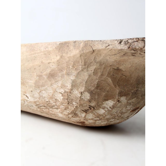 Antique 19th Century American Hand Hewn Dough Bowl For Sale - Image 18 of 18