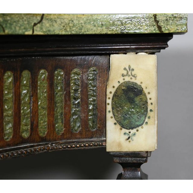 Irish Neoclassic Marble Mounted Console Table For Sale In Boston - Image 6 of 9