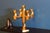 Swedish Brass Five-Arm Candelabra by Lars Åkesson for Vallonmässing For Sale - Image 4 of 11