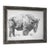Traditional in style, this majestic Bison print features a monochromatic, black and white color scheme range. A rustic...