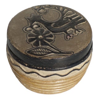 Ceramic Round Box, 1930 For Sale