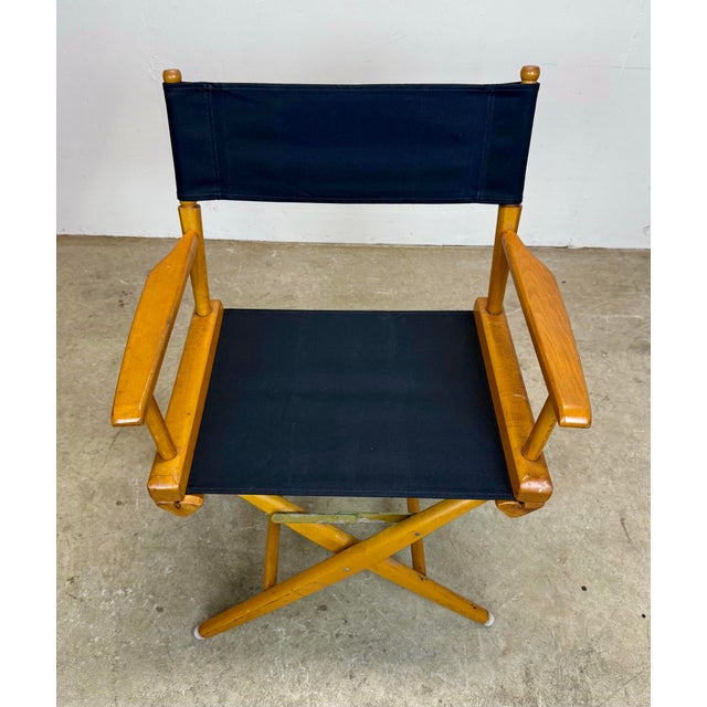 Vintage 1980’s Director’s Chairs by Telescope Made in Usa New Slings For Sale - Image 9 of 12