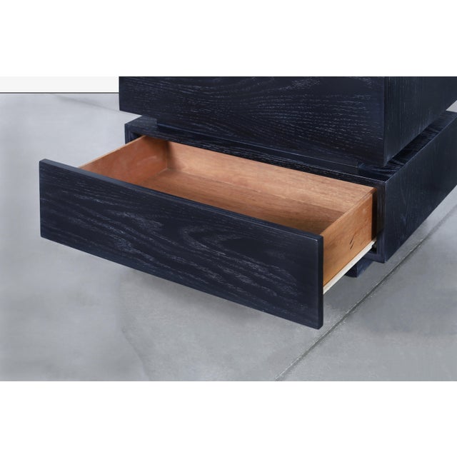 Vintage Black Cerused Nightstands by Steve Chase For Sale - Image 13 of 14