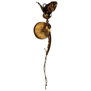 Contemporary Brass Sconce For Sale