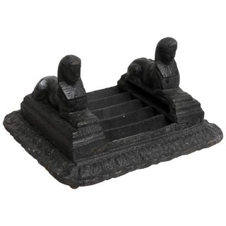 Antique Egyptian Motif Boot Scraper by Archibald Kenrick & Sons, England, 1815-1820 For Sale