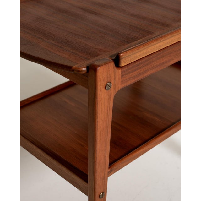Brown Swedish Teak Trolley by Erik Gustafssons Möbelfabrik, 1950s For Sale - Image 8 of 12