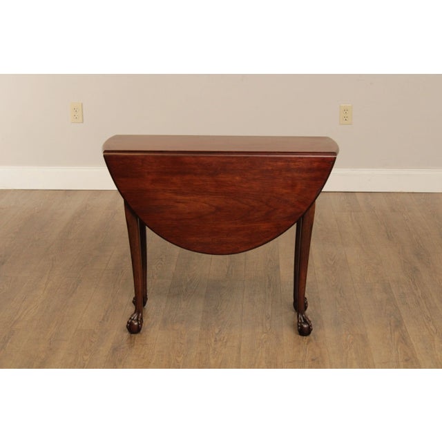 1970s Kittinger Colonial Williamsburg Mahogany Drop-Leaf Table For Sale - Image 11 of 13