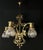 Antique Art Nouveau Chandelier in Brass and Bronze, 1890s For Sale - Image 4 of 13