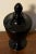 Black Amethyst Glass Urn With Cover For Sale - Image 9 of 13