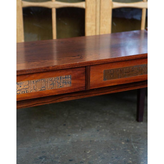 Wood Attributed to Pedersen & Hansen Danish Rosewood Side Table, 1970s For Sale - Image 7 of 10