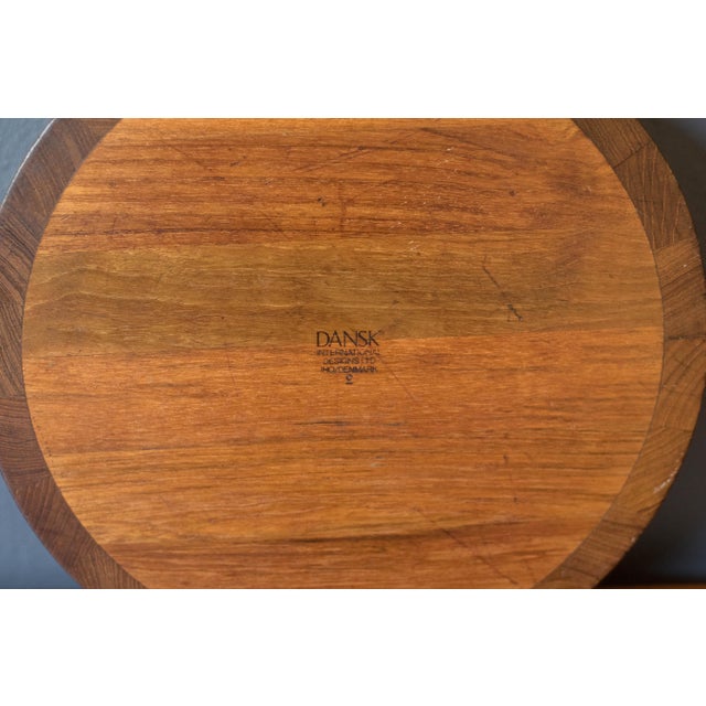 Vintage Danish Teak Salad Bowl Serving Set by Jens H. Quistgaard for Dansk For Sale - Image 13 of 15