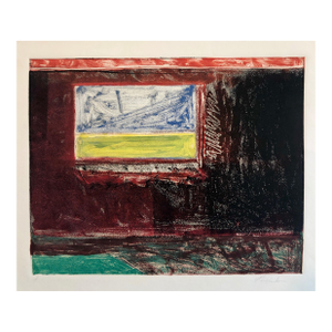 Pierre ObandoCaribbean Abstract Pattern & Decoration Monoprint Monotype Painting Print Obando, 1997