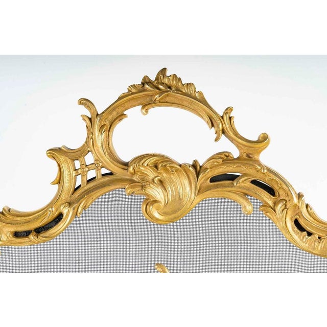 Large Louis XV Style Ormolu Fire Screen For Sale - Image 3 of 9