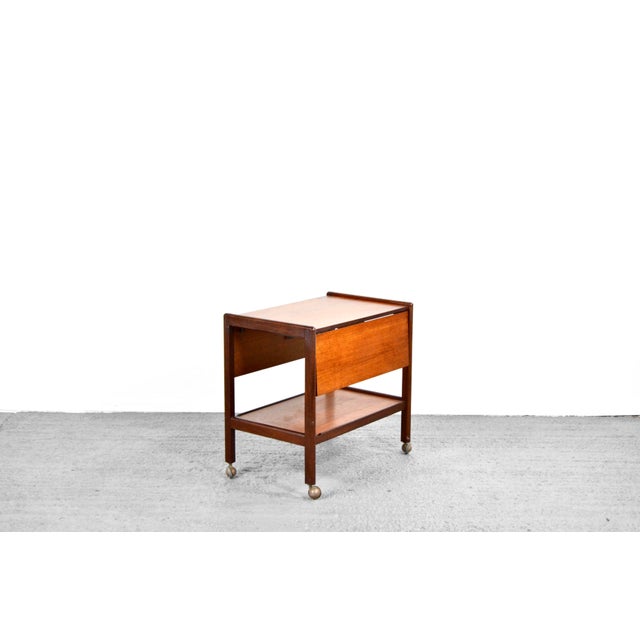 1960s Mid-Century Modern Folding Drinks Trolley in Teak, 1960s For Sale - Image 5 of 10