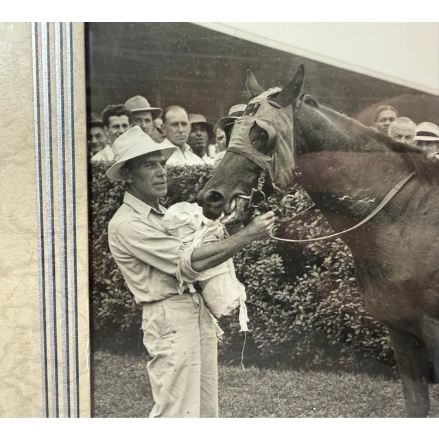 Vintage 47 Original Bert Morgan Dreamer Jamaica Horse Racing Jockey Photograph For Sale - Image 9 of 12