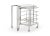 Transitional Chelsea House Rankin Bar Cart, Nickel Finish For Sale - Image 3 of 4