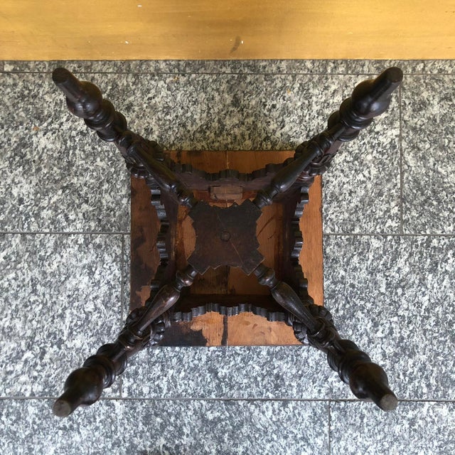 Antique Historicism Turned Stool, Early 20th Century For Sale - Image 12 of 14