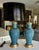 Pair Asian Grayish Blue Porcelain Table Lamps For Sale - Image 14 of 17