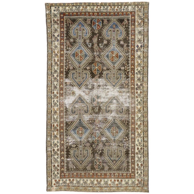 Antique Persian Malayer Rug - 05'03 X 09'08 For Sale - Image 9 of 9