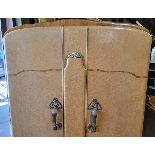 Art Deco Style 2 Door Fitted Wardrobe / Armoire For Sale - Image 9 of 18