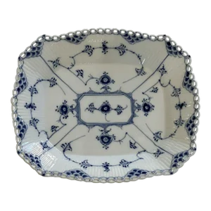 1960s Royal Copenhagen Blue Fluted Full Lace Platter 1143