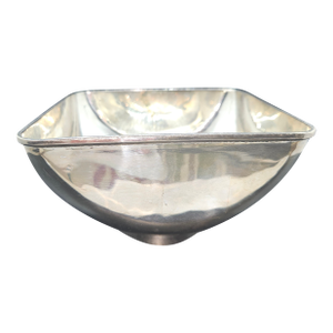 Vintage Modernist Silverplate Over Brass Bowl