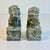 Dark Gray 1970s Vintage Chinoiserie Boho Chic Hand Carved Granite Foo Dogs Sculptures - A Pair For Sale - Image 8 of 11