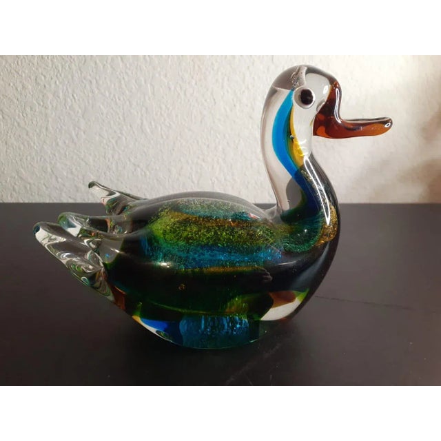 1960s Murano Multicolor Glass Duck Figurine For Sale In Dallas - Image 6 of 6