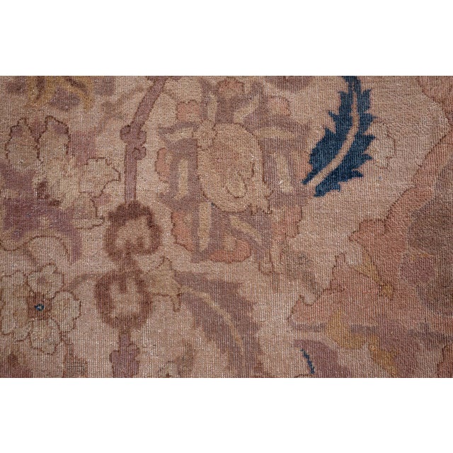 Antique Indian Bold Handmade Wool Rug For Sale - Image 4 of 9