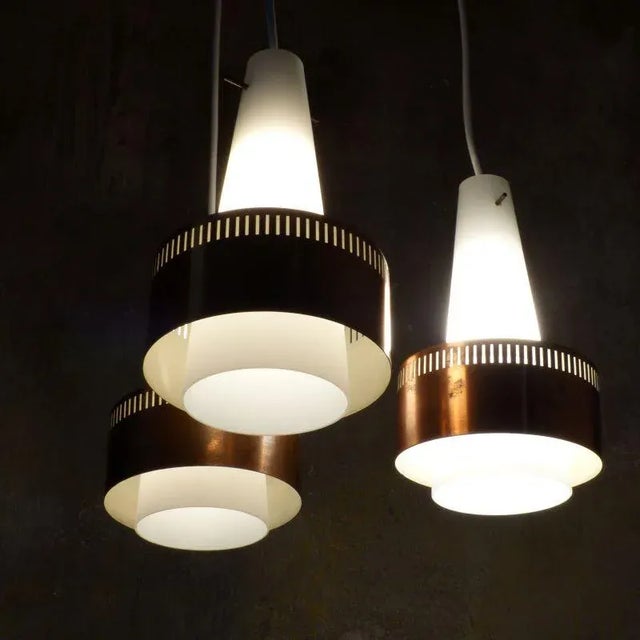 Metal Scandinavian Ceiling Lamp, 1950s For Sale - Image 7 of 18