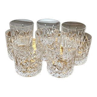 Waterford Lismore Crystal Glasses From Ireland S/8 For Sale
