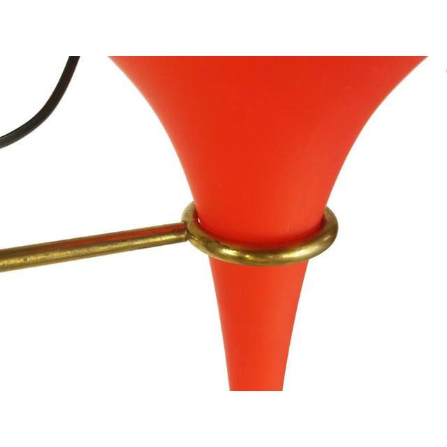 Stilnovo Black Metal and Brass Floor Lamp from Stilnovo, 1950s For Sale - Image 4 of 15