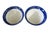Vintage Blue and White Willow Pattern Japanese Decorative Set of 2 Bowls Made in Japan For Sale - Image 4 of 8
