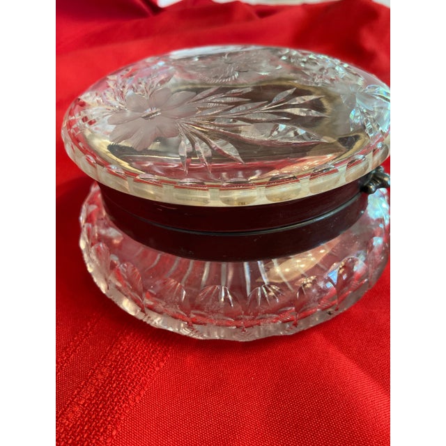 Antique Crystal Dresser or Jewelry Box For Sale - Image 4 of 6