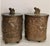 For your consideration. . . A vintage pair of whimsical ornate Monkey Canisters. These fabulous canisters or Monkey Boxes...
