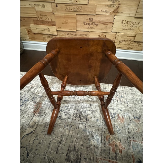 Coffee Mid Century Captain's Chair, Pub or Saloon Style Chair For Sale - Image 8 of 9