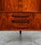 Mid Century Danish Modern Corner Cabinet Rosewood Bar Denmark Drawers Locking For Sale - Image 9 of 12