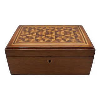 Mid-Late 19th Century English Jewelry Box For Sale