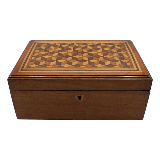 Mid-Late 19th Century English Jewelry Box For Sale