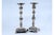 Silver Candlesticks with Turned Stems and Embossed Floral Motifs, Set of 2 For Sale - Image 11 of 12