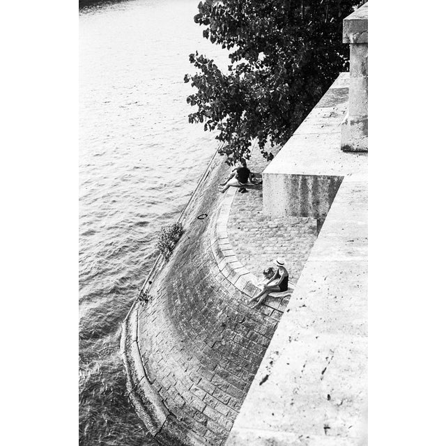 Jeremy Lempin, Relaxing on the Seine Quays, 2015, Silver Print For Sale