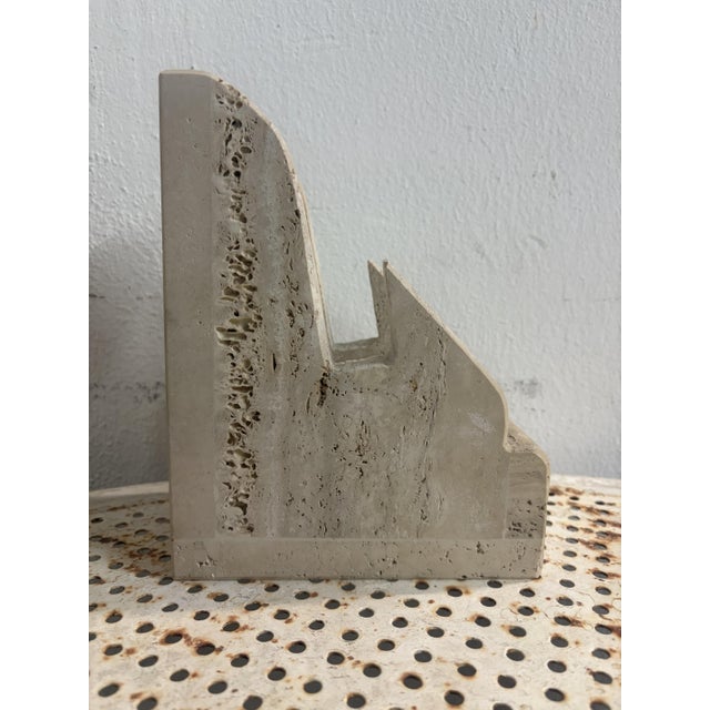 Vintage Travertine Bookend, 1970 For Sale - Image 6 of 7