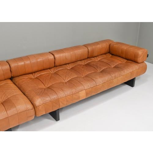 DS80 Sofa in Tan Cognac Leather from de Sede, Switzerland, 1970s, Set of 2 For Sale - Image 14 of 18
